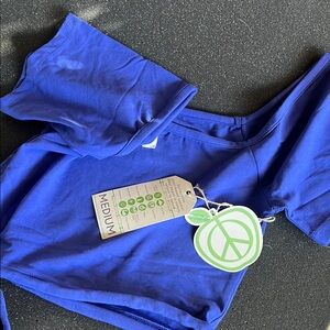 Blue Off-Shoulder Top